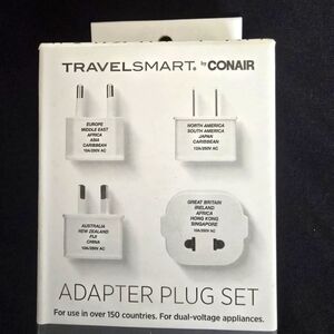 NEW TravelSmart Adapter Plug Set - White Ecellent For Traveling See Details