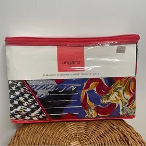 NEW Ungaro Paris Retro 70s 80s Sealed Full / Queen Reversible Bed Duvet Cover