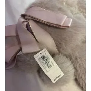 NEW Victoria's Secret Holiday 2024 Blush Pink Faux Fur Stocking