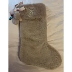 NEW Victoria's Secret Holiday 2024 Blush Pink Faux Fur Stocking