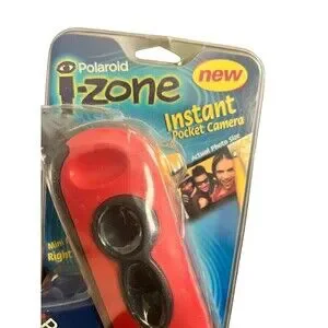 New Vintage Polaroid I-Zone Instant Camera With FM Radio In RED