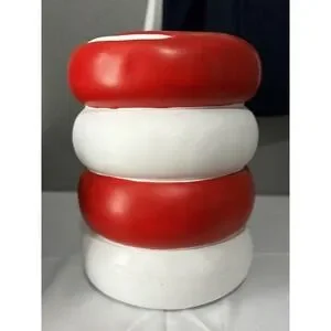 NEW Viral 2024 TikTok Food Stool PEPPERMINT CANDY SWIRL End Table 18" LIMITED