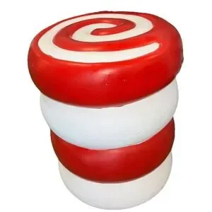 NEW Viral 2024 TikTok Food Stool PEPPERMINT CANDY SWIRL End table 18" LIMITED