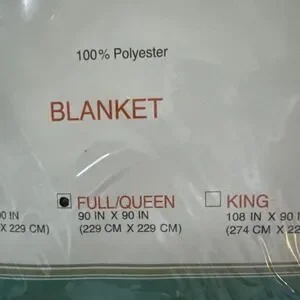 New Wamsutta Super Soft Plush Blanket Full Queen Tan Beige 90x90 Vintage