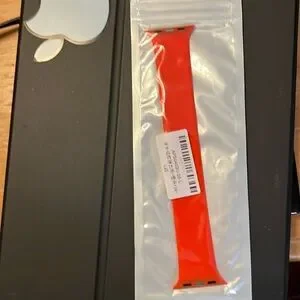 NEW Watch Band for Apple Watch 38mm Red Silicone Loop Band 6 inch GENERIC