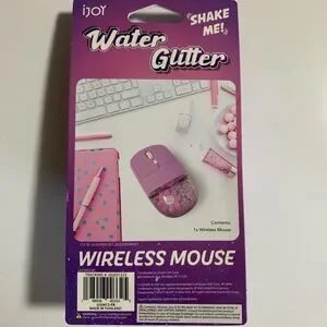 New Water Glitter Sparkles Kawaii Glitter Explosion Camp Wireless Computer Mouse