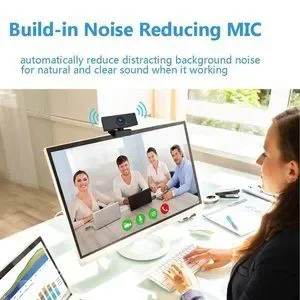 New Webcam With Microphone And Privacy Cover HD 1080P