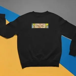 New- White&black Embroidered anime box Sweaters New- White&black Embroidered anime box Sweaters