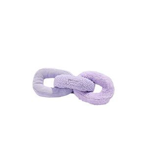 New Wild One Chew Chain Plush Toy in Lilac purple dog
