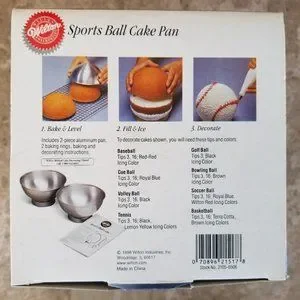 NEW Wilton – 3D Sports Ball Cake Mold Baking Pan