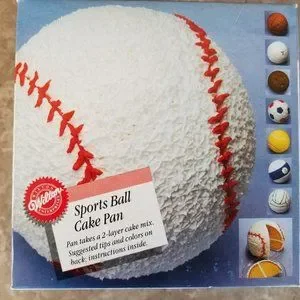 NEW Wilton – 3D Sports Ball Cake Mold Baking Pan