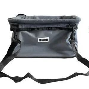 NEW Woof Dog Booster Seat (Color: Grey) For Dogs Up To 12 LBS