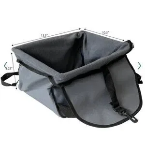 NEW Woof Dog Booster Seat (Color: Grey) For Dogs Up To 12 LBS