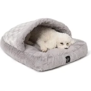 New York PET Kendall Fluted Geo Cozy Slipper Cave Pet Bed