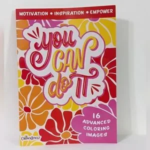 NEW You Can Do It Adult Coloring Book Motivational Inspirational Empower