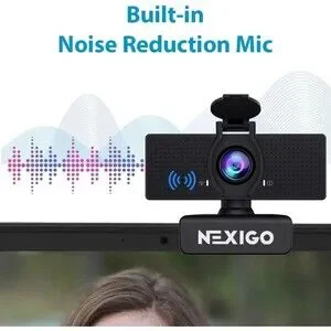 NexiGo N60 1080P Webcam With Microphone Adjustable FOV Zoom Software