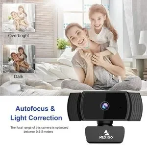 NexiGo N930AF Webcam With Microphone For Desktop/Laptop Autofocus 1080p HD USB