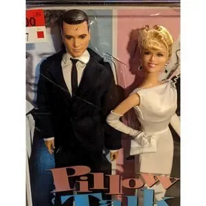 NIB 2011 Mattel Barbie Pillow Talk Doris Day & Rock Hudson Pink Label