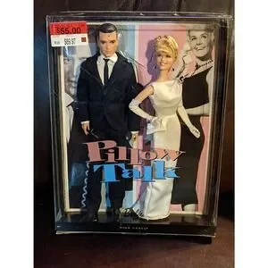 NIB 2011 Mattel Barbie Pillow Talk Doris Day & Rock Hudson Pink Label