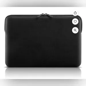 NIB Dell Black And Gray Tablet Sleeve Neoprene Zipper Case Up To 15 Inch Laptops