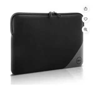 NIB Dell Black and Gray Tablet Sleeve Neoprene Zipper Case Up To 15 Inch Laptops