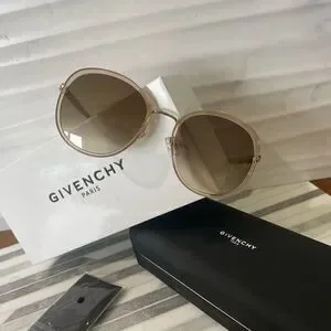 NIB Givenchy GV 7182/G/S Women's Gold Beige Sunglasses