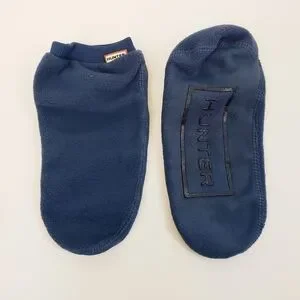 NIB Hunter Kids Fitted Ankle Boot Socks Blue Kids Size XL