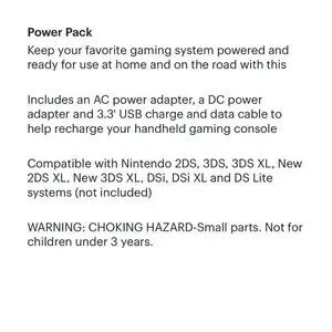 NIB Insignia Nintendo DS Power Pack