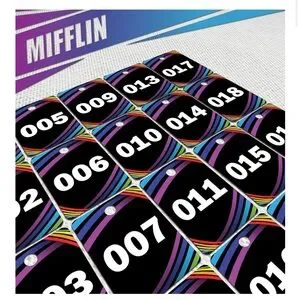 NIB Mifflin 0-100 Hanger Cards For Live Shows