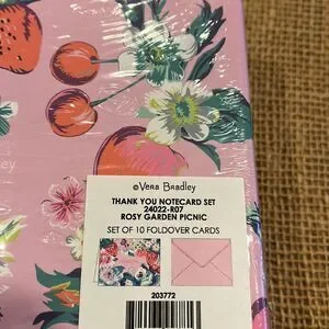 NIB Vera Bradley Thank You Note Card Set