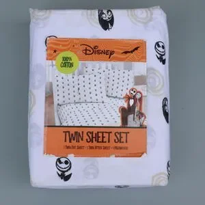 Nightmare Before Christmas Halloween Twin Sheet Set