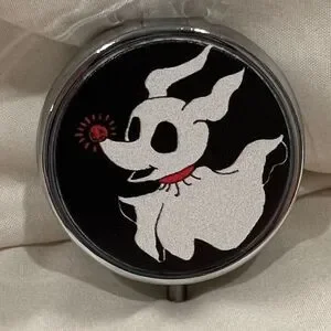 Nightmare Before Christmas Zero Travel Pill Box 3 Compartment Medicine Case NEW