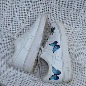 Nike Air Firce Custom Butterfly Sneakers 9