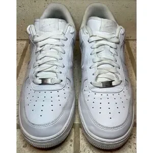 Nike Air Force 1 '07 Low Top Sneakers Triple White Men's 315122-111 Size 12