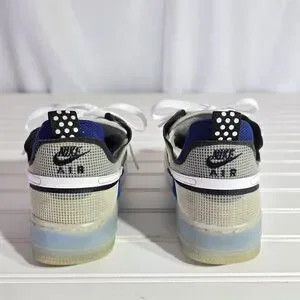 Nike Air Force 1 React White Light Photo Blue Size 6 Sneakers DH7615-101