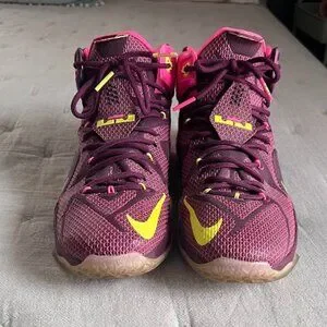 Nike LeBron 12 Double Helix Merlot Volt