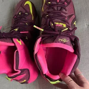 Nike LeBron 12 Double Helix Merlot Volt