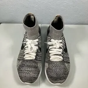 Nike Lunarepic Flyknit Running Shoes Oreo White/Black Size 6