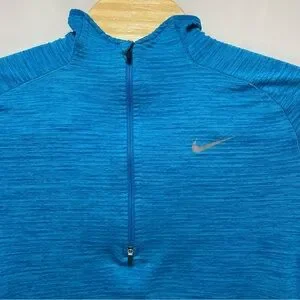 Nike Men's Dri-Fit Element Sphere 1/2 Zip Running Shirt Imperial Blue Heather XL