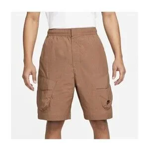 NIKE Tech Essentials Utility Shorts Size Medium Mens Brown Black Woven Unlined