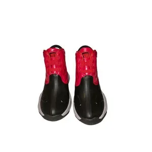 Nike Unisex Kids Jordan Drip CT5798-006 Black Red Bred Ankle Rain Boots Size 12