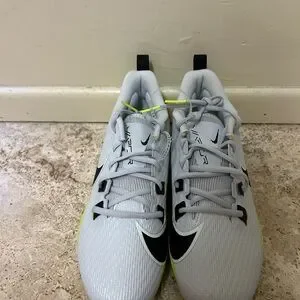 Nike Vapor Edge Speed 360 2 Football Cleats Grey Black Volt DA5455-004 Mens 9.5