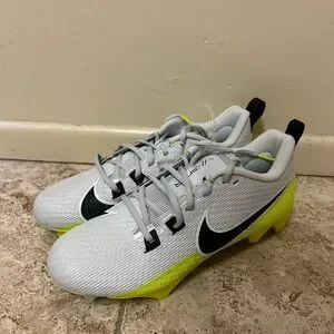 Nike Vapor Edge Speed 360 2 Football Cleats Grey Black Volt DA5455-004 Mens 9.5