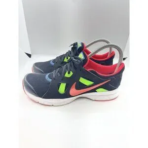 Nike Womens Sz 6.5 Training Shoes Black Green Red 599553-003 TR Running Athletic