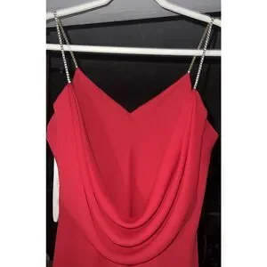 Niki By Niki Livas Vintage 70/80s Size 10 Cowl Neck Diamond Straps Dress NWT