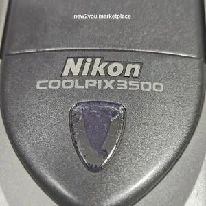 Nikon Coolpix 3500 Silver Digital Camera With Rotating Lens E3500 - UNTESTED