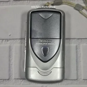 Nikon Coolpix 3500 Silver Digital Camera With Rotating Lens E3500 - UNTESTED