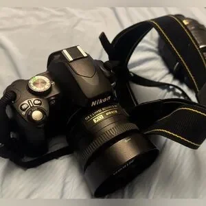 Nikon D60 DSLR Camera With 2 Lens 2 Batteries Charger Plus SD Card