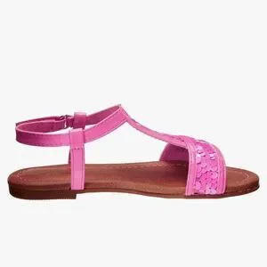 Nina Pink Sequin Sandals Size 1
