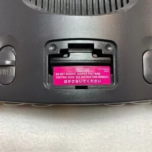 Nintendo 64 With Power Supply And Memory Card For Parts Or Repair